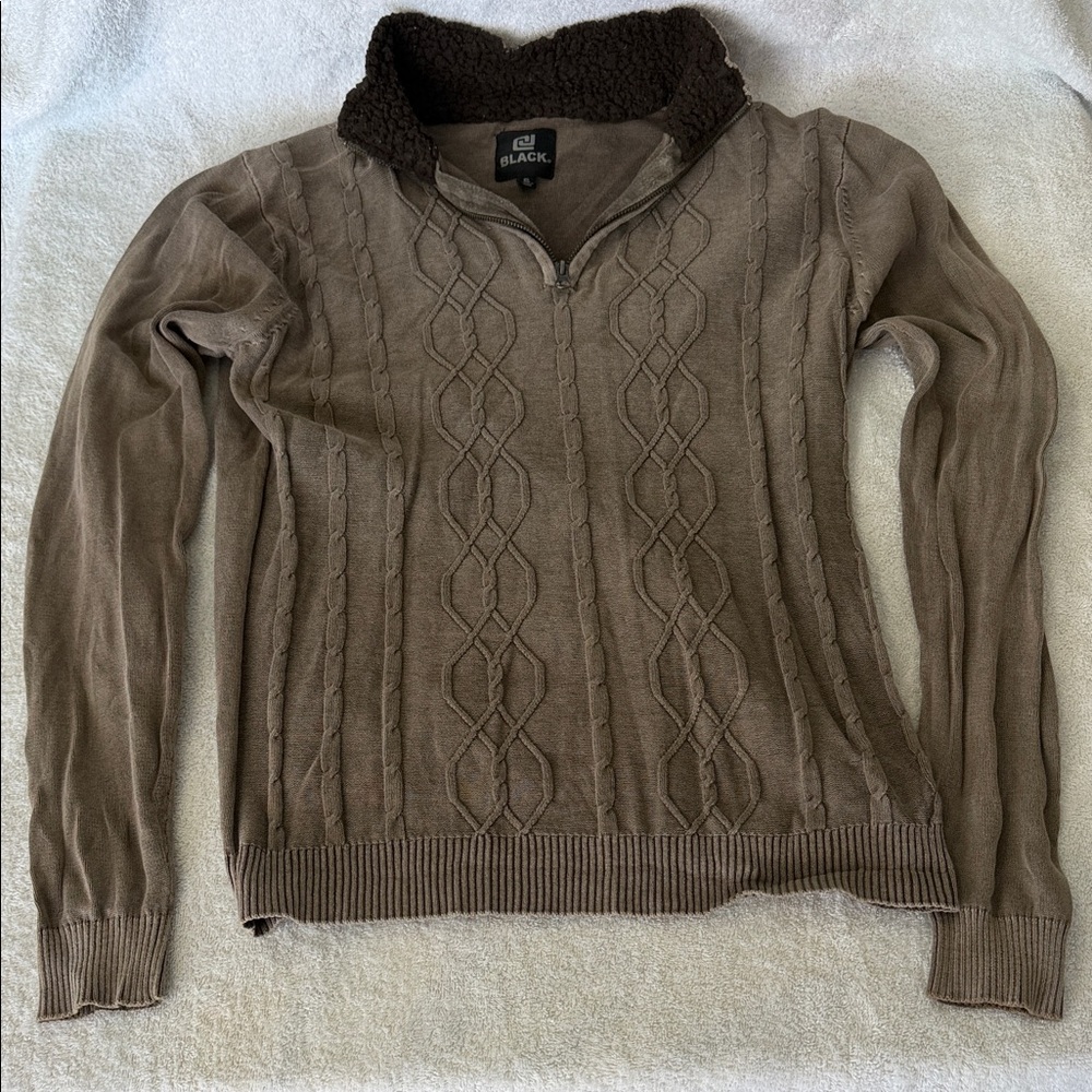 Black Brand - Brown Zip Up Sweater